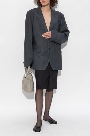 Maison Margiela Wool Blazer, Womens, Grey