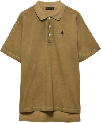 Prada Garment-dyed Cotton Polo Shirt