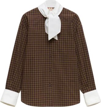 Marni Dames, Blouses & Shirts, Bruin, Maat: 2XS