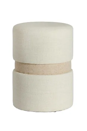 Light & Living Pouf Marrone In Legno Caldo Light & Living Novira
