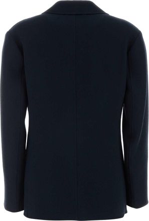 Max Mara S Maxmara Wool Blazer - Navy