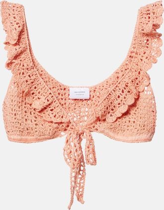 Anna Kosturova Crochet bra top