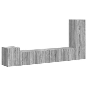 vidaXL Conjunto De Mueble De Tv 3 Pcs Gris Sonoma Madera De Ingenier&iacute;a Vidaxl