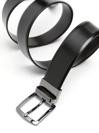 Emporio Armani Leather Belt - black