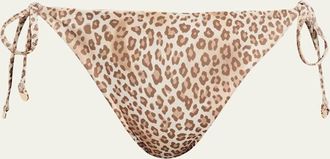 Ramy Brook Benni Leopard Bikini Bottoms