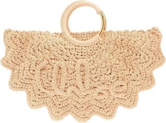 Chloé small Bracelet Paravent crochet ring-handle tote bag - Neutrals