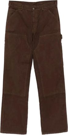 Sky High Farm SKY High Farm, Broeken, Heren, Bruin, M, Katoen, Flannel Lined Canvas Double Knee Pants