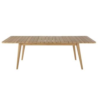 Maisons du monde Mesa de jard&iacute;n extensible de acacia maciza para 8/10 personas L.180/240