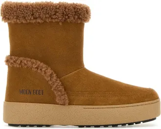 Moon Boot Moon Boot Caramel Suede L Track Tina Ankle Boots