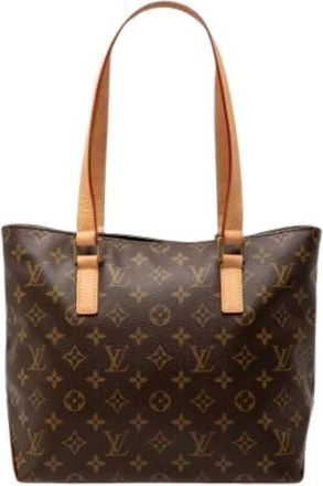 Louis Vuitton Pre-owned Tote Bags, female, Brown, Size: ONE SIZE Pre-owned Canvas Tote Bag