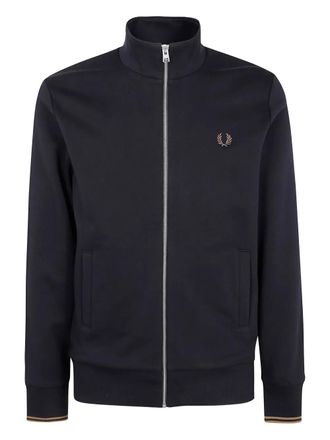Fred Perry zip logo sweatshirt - men - Fabric - L - Black