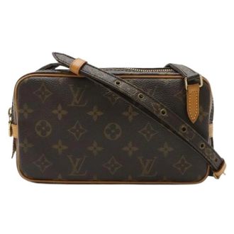 Louis Vuitton Pre-owned Cross Body Bags, female, Brown, Size: ONE SIZE Pre-owned Pochette Shoulder Bag