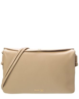 Celine Celine Trio Flap Leather Shoulder Bag