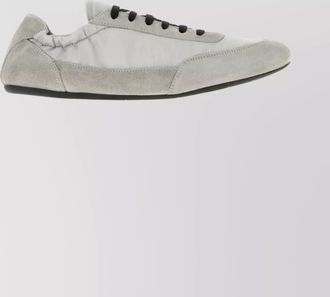 Prada re-nylon and suede low-profile sneakers