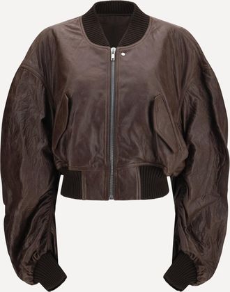 Rick Owens Bomber in pelle Woman 40