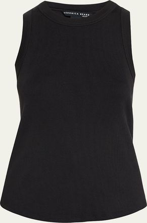 Veronica Beard Jordyn Rib-Knit Tank Top