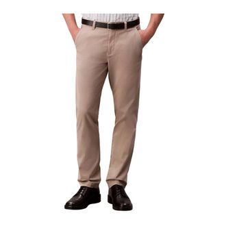 Calvin Klein Heren, Broeken, Beige, Maat: W31 Katoen