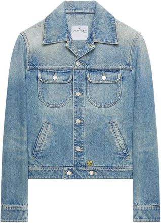 Courr&egrave;ges Denim Trucker Jacket - Heren - Spijkerjassen - Blauw - XL - Denim - Jassen
