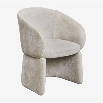 Sklum Sklum - Pack De 4 Sillas De Comedor Con Reposabrazos En Chenilla Vasilis