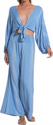 Elan Bring Me To Belize Resort Pant In Blue Lilac