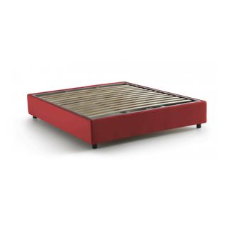 Talamo Italia Talamo Italia Cama Matrimonial Azzurra, Cama Contenedor Con Revestimiento De Tela, 100% Made In Italy, Apertura Frontal, Adecuado Para Colch&oacute;n Cm 140x