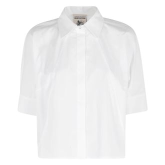 Semicouture Shirts, female, White, Size: S Clara Shirt