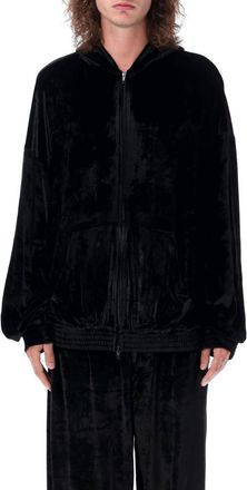 Balenciaga Black HOODIE VELVET