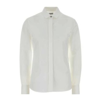 Burberry Cotton Poplin Shirt - female - Burberry - Shirts - White - XS - Blouses & Shirts