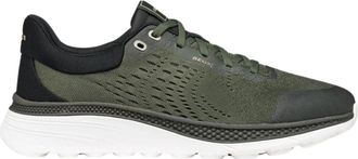 Geox Spherica Actif X1 - Heren - Sneakers - Groen - 45 EU - Leer - Schoenen