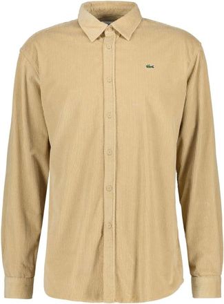 Lacoste Camicia in Corduroy Vestibilit&agrave; Regolare - - Shirts - Uomo - Beige - L