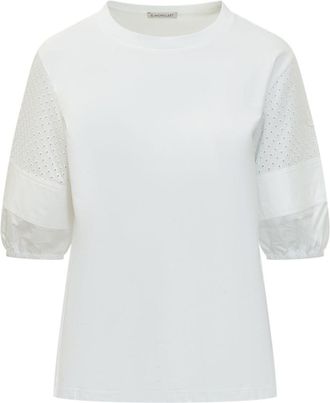 Moncler White Crew Neck T-Shirt