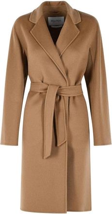 Max Mara Aceri Camel Cashmere Wrap Coat