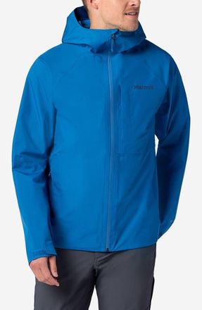 Marmot Waypoint Gore-Tex Waterproof Hooded Jacket in Nautical Blue at Nordstrom, Size Xx-Large
