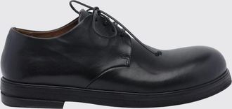 Mars&egrave;ll Zucca Zeppa Suede Calfskin Derby Shoes with Leather Sole