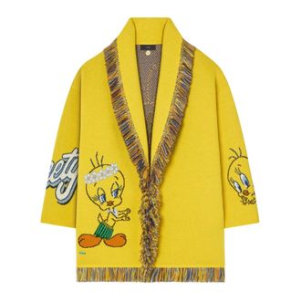 Alanui Cardigan Hula Tweety - - Knitwear - Donna - Giallo - L