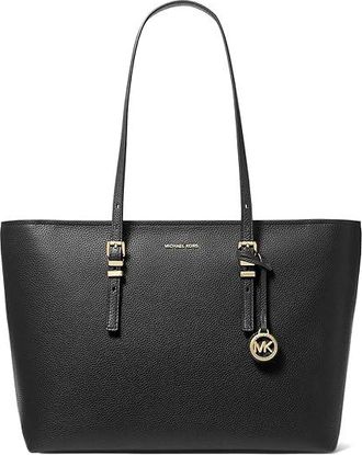 Michael Kors Quinn Large Tote Tote Handbags Black, Polyester
