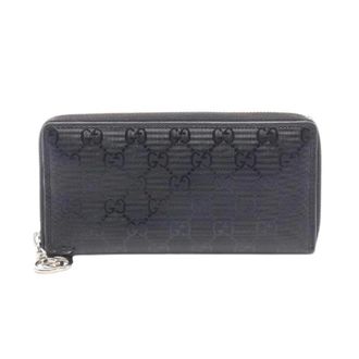 Gucci Pre-owned Wallets, female, Black, Size: ONE SIZE Pre-owned GG Imprime Long Zip Wallet
