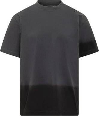 Yohji Yamamoto Grey Black Cotton T-Shirt
