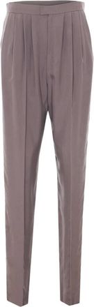 Saint Laurent Broeken, Dames, Grijs, L, Tapered Broeken