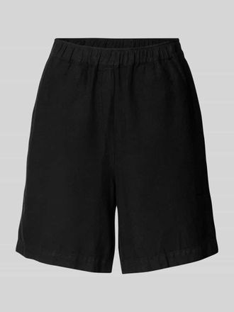 Mos Mosh Regular Fit Leinenshorts mit elastischem Bund Modell Emmie in Black, Gr&ouml;&szlig;e XL