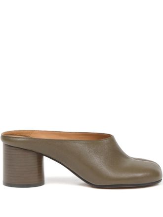 Maison Margiela Mules con tacco largo Tabi - Verde
