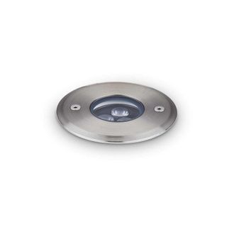 Ideal Lux Lampada Da Incasso Moderna Floor Alluminio Cromo Led 3W 3000K Luce Calda