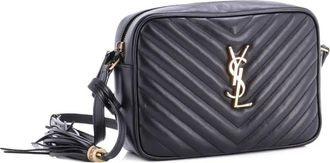 Saint Laurent Lou Camera Bag Matelasse Chevron Leather Small crossbody bag - Zwart