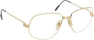 Cartier Pre-owned Accessories, female, Yellow, Size: ONE SIZE Pre-owned Metal Sunglasses
