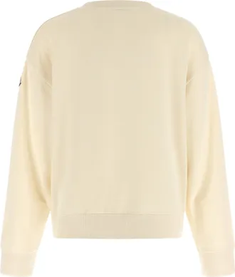 Moncler Logo-Embroidered Sweatshirt - Cream