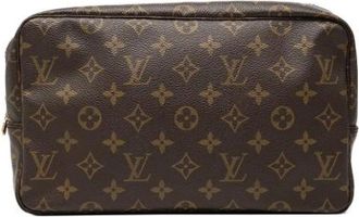 Louis Vuitton Pre-owned Clutches, female, Brown, Size: ONE SIZE Pre-owned Trousse Toilette 28