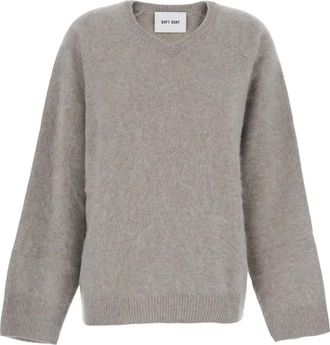 Soft Goat brushed round-neck sweater - women - Cashmere - M - Neutrals
