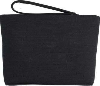 Givenchy Womens Clutch Bag With Logo Black Cotton