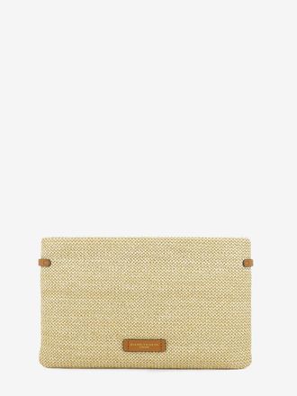 Gianni Chiarini Clutch in paglia Hermy naturale