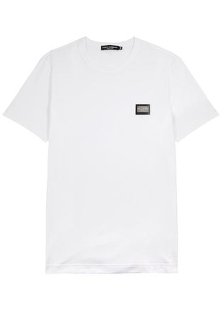 Dolce & Gabbana Logo Cotton T-shirt - White - 46